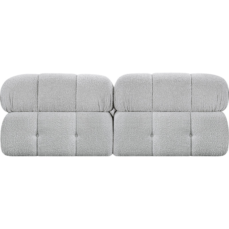 Meridian Ames Grey Boucle Fabric Modular Sofa IMAGE 3