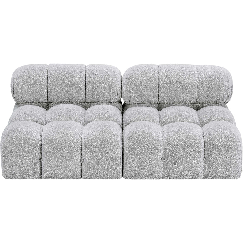 Meridian Ames Grey Boucle Fabric Modular Sofa IMAGE 5