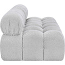 Meridian Ames Grey Boucle Fabric Modular Sofa IMAGE 7