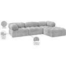 Meridian Ames Grey Boucle Fabric Modular Sectional IMAGE 16