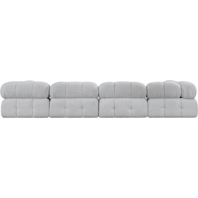 Meridian Ames Grey Boucle Fabric Modular Sectional IMAGE 3