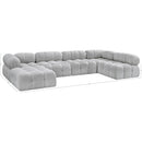Meridian Ames Grey Boucle Fabric Modular Sectional IMAGE 16