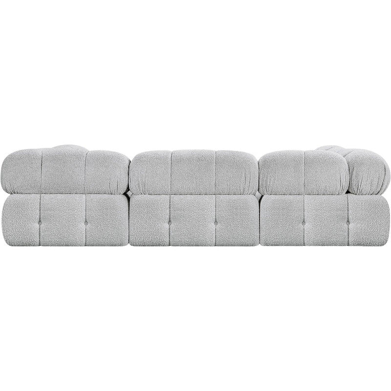 Meridian Ames Grey Boucle Fabric Modular Sectional IMAGE 3