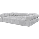 Meridian Ames Grey Boucle Fabric Modular Sectional IMAGE 6