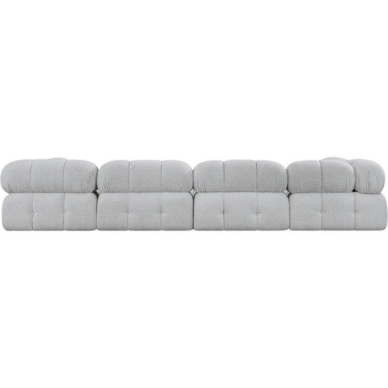 Meridian Ames Grey Boucle Fabric Modular Sectional IMAGE 3