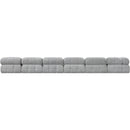 Meridian Ames Grey Boucle Fabric Modular Sectional IMAGE 3