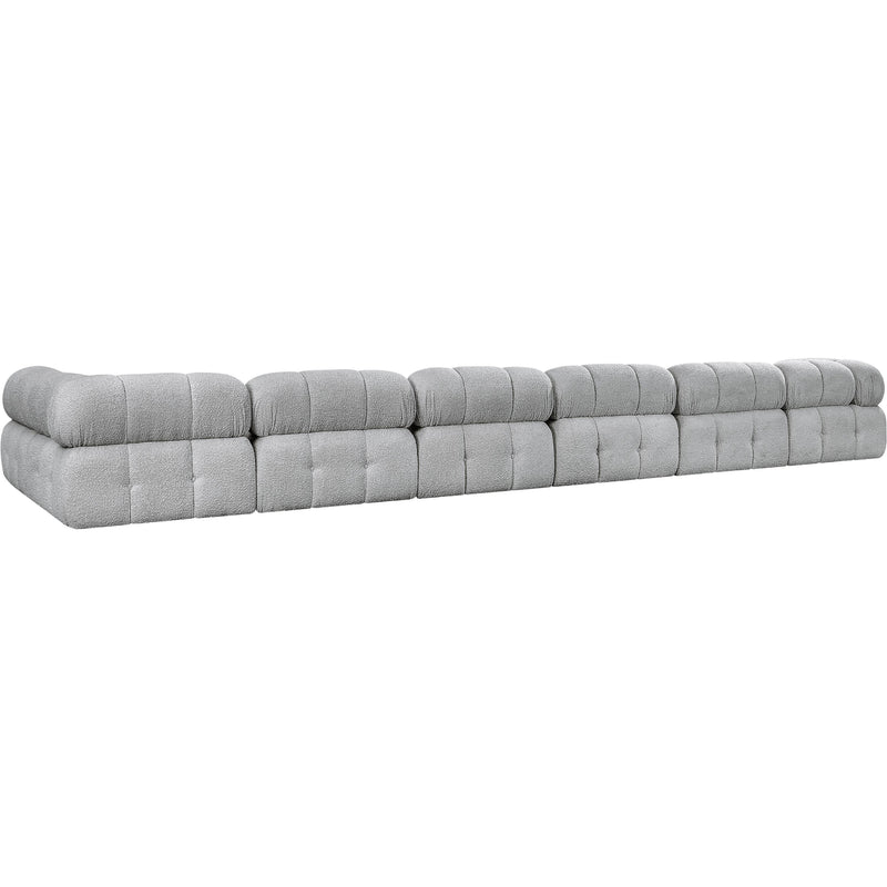 Meridian Ames Grey Boucle Fabric Modular Sectional IMAGE 6