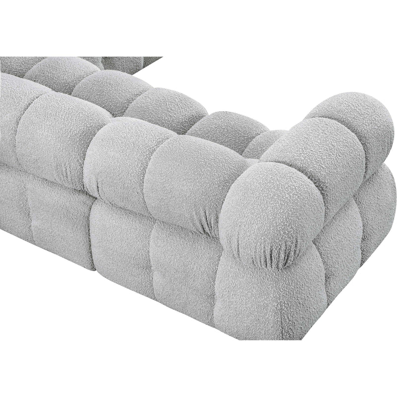 Meridian Ames Grey Boucle Fabric Modular Sectional IMAGE 14