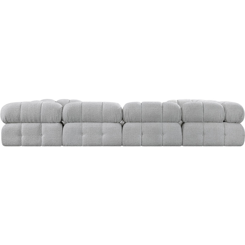 Meridian Ames Grey Boucle Fabric Modular Sectional IMAGE 3