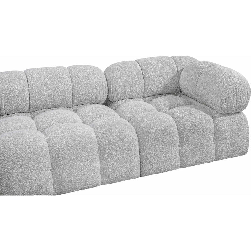 Meridian Ames Grey Boucle Fabric Modular Sectional IMAGE 9