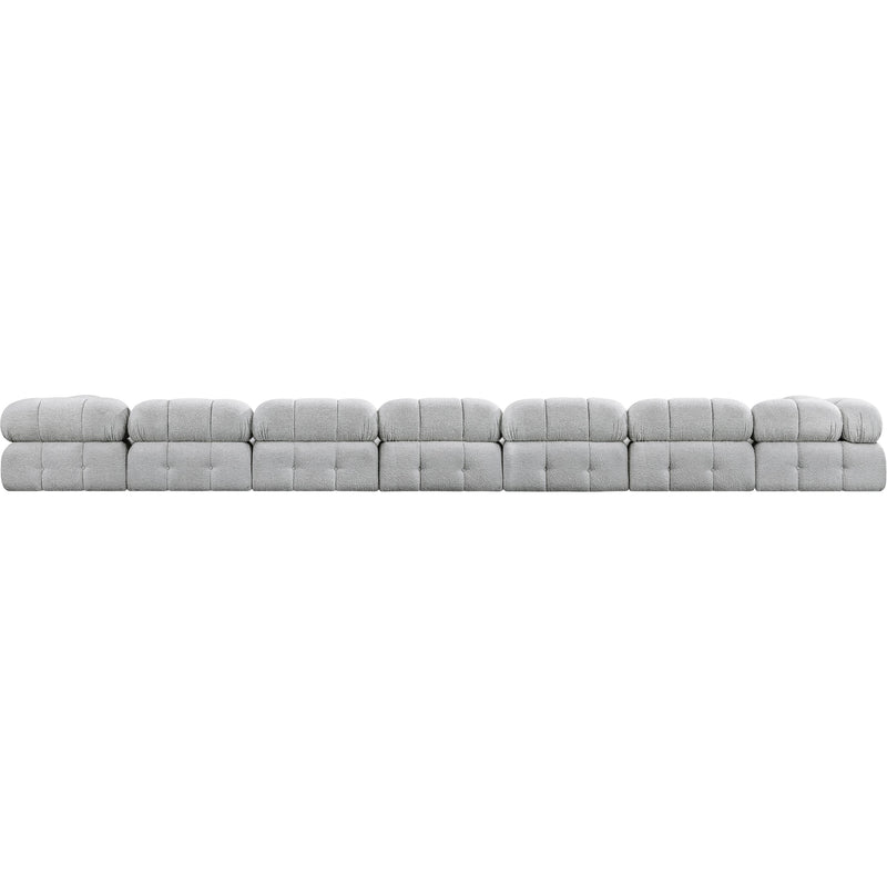 Meridian Ames Grey Boucle Fabric Modular Sectional IMAGE 3