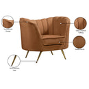 Meridian Margo Saddle Velvet Chair IMAGE 8