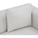 Meridian Alfie Cream Linen Textured Fabic Chair IMAGE 6