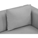 Meridian Alfie Grey Linen Textured Fabic Sofa IMAGE 6