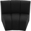 Meridian Infinity Black Boucle Fabric Modular Chair IMAGE 6