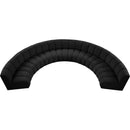 Meridian Infinity Black Boucle Fabric 7 pc Modular Sectional IMAGE 6