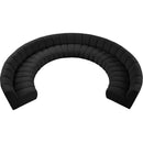 Meridian Infinity Black Boucle Fabric 9 pc Modular Sectional IMAGE 6