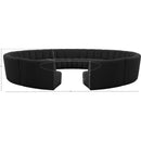Meridian Infinity Black Boucle Fabric 12 pc Modular Sectional IMAGE 11