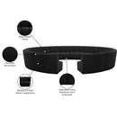 Meridian Infinity Black Boucle Fabric 12 pc Modular Sectional IMAGE 12