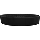 Meridian Infinity Black Boucle Fabric 12 pc Modular Sectional IMAGE 4