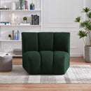 Meridian Infinity Green Boucle Fabric Modular Chair IMAGE 2