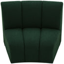 Meridian Infinity Green Boucle Fabric Modular Chair IMAGE 6