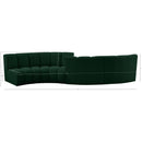 Meridian Infinity Green Boucle Fabric 4 pc Modular Sectional IMAGE 13