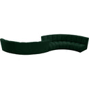 Meridian Infinity Green Boucle Fabric 6 pc Modular Sectional IMAGE 4