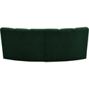Meridian Infinity Green Boucle Fabric 2 pc Modular Sectional IMAGE 4
