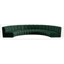 Meridian Infinity Green Boucle Fabric 6 pc Modular Sectional IMAGE 11
