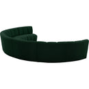 Meridian Infinity Green Boucle Fabric 7 pc Modular Sectional IMAGE 4