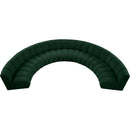 Meridian Infinity Green Boucle Fabric 7 pc Modular Sectional IMAGE 6