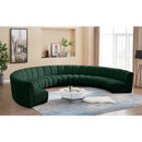 Meridian Infinity Green Boucle Fabric 8 pc Modular Sectional IMAGE 2