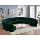 Meridian Infinity Green Boucle Fabric 9 pc Modular Sectional IMAGE 2