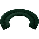 Meridian Infinity Green Boucle Fabric 9 pc Modular Sectional IMAGE 6