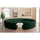 Meridian Infinity Green Boucle Fabric 12 pc Modular Sectional IMAGE 2