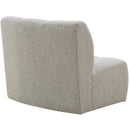 Meridian Infinity Brown Boucle Fabric Modular Chair IMAGE 5