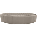 Meridian Infinity Brown Boucle Fabric 12 pc Modular Sectional IMAGE 4