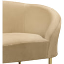 Meridian Ritz Camel Velvet Chair IMAGE 5