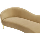 Meridian Ritz Camel Velvet Sofa IMAGE 9