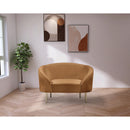 Meridian Ritz Saddle Velvet Chair IMAGE 2