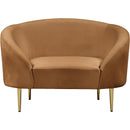 Meridian Ritz Saddle Velvet Chair IMAGE 3