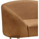 Meridian Ritz Saddle Velvet Chair IMAGE 4