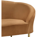 Meridian Ritz Saddle Velvet Chair IMAGE 5