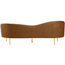 Meridian Ritz Saddle Velvet Sofa IMAGE 5