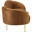 Meridian Ritz Saddle Velvet Sofa IMAGE 6