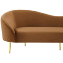 Meridian Ritz Saddle Velvet Sofa IMAGE 7