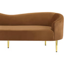 Meridian Ritz Saddle Velvet Sofa IMAGE 8