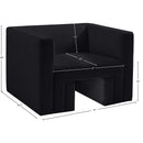 Meridian Henson Black Velvet Chair IMAGE 18