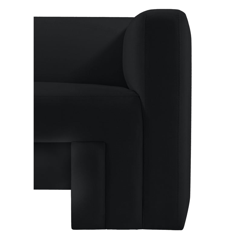 Meridian Henson Black Velvet Chair IMAGE 8